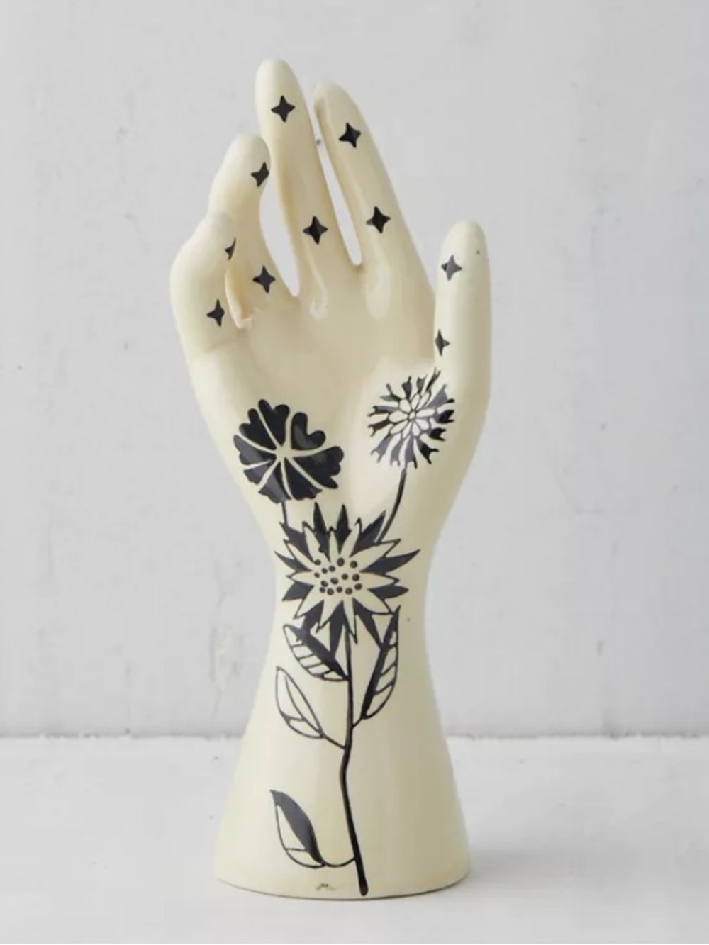 Urban Outfitters Diana Ring Holder / Hand Sculpture - White with Blue